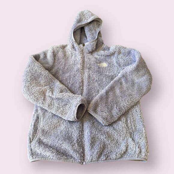 The North Face Other - The North Face Hooded Jacket Girls Large Purple Fleece Soft Suave Oso Full-Zip